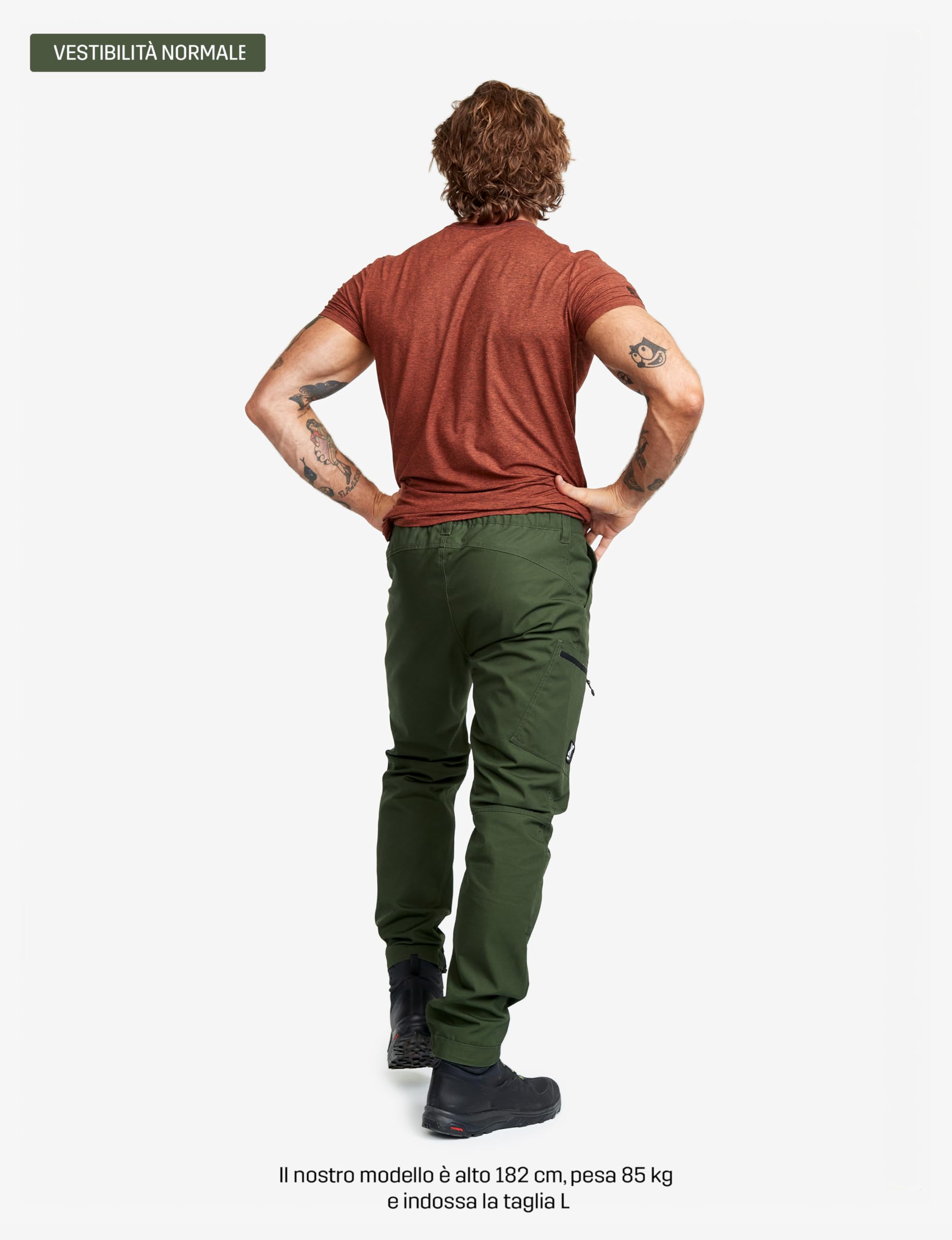 RevolutionRace Outdoor Basic Pants da Uomo, Pantaloni da Trekking per Tutte Le attività All'aperto