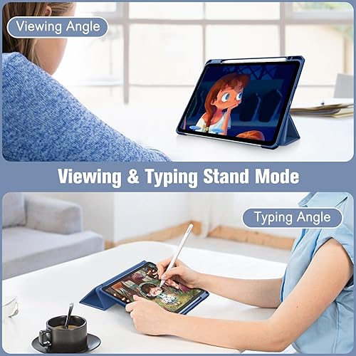 Miniatura 117 de Fintie Funda híbrida delgada para iPad Air de 11 pulgadas M3 (2025) / M2 (2024), iPad Air 5ª (2022) / 4ª generación (2020) de 10.9 pulgadas, funda a