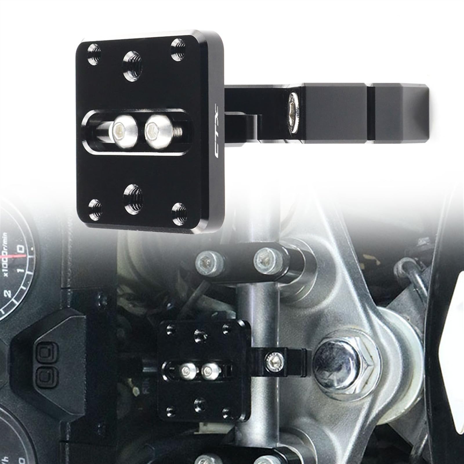 Abrazadera manillar VFR800X Crossrunner soporte de placa GPS para solucionar reflejos de mapa 8