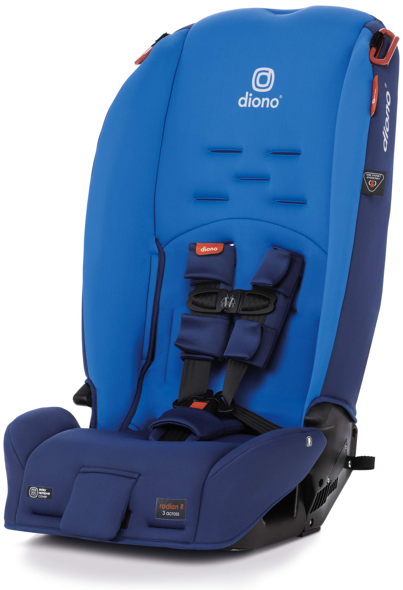 Diono Radian 3R, 3-in-1 Convertible Car Seat, Rear Facing & Forward Facing, 10 Years 1 Car Seat, Slim Fit 3 Across, Blue Sky