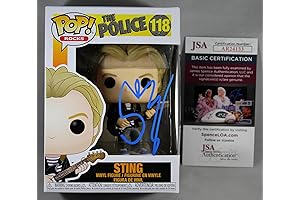 Sting Signed The Police Funko Pop Rocks #118 Vinyl Figure with JSA COA