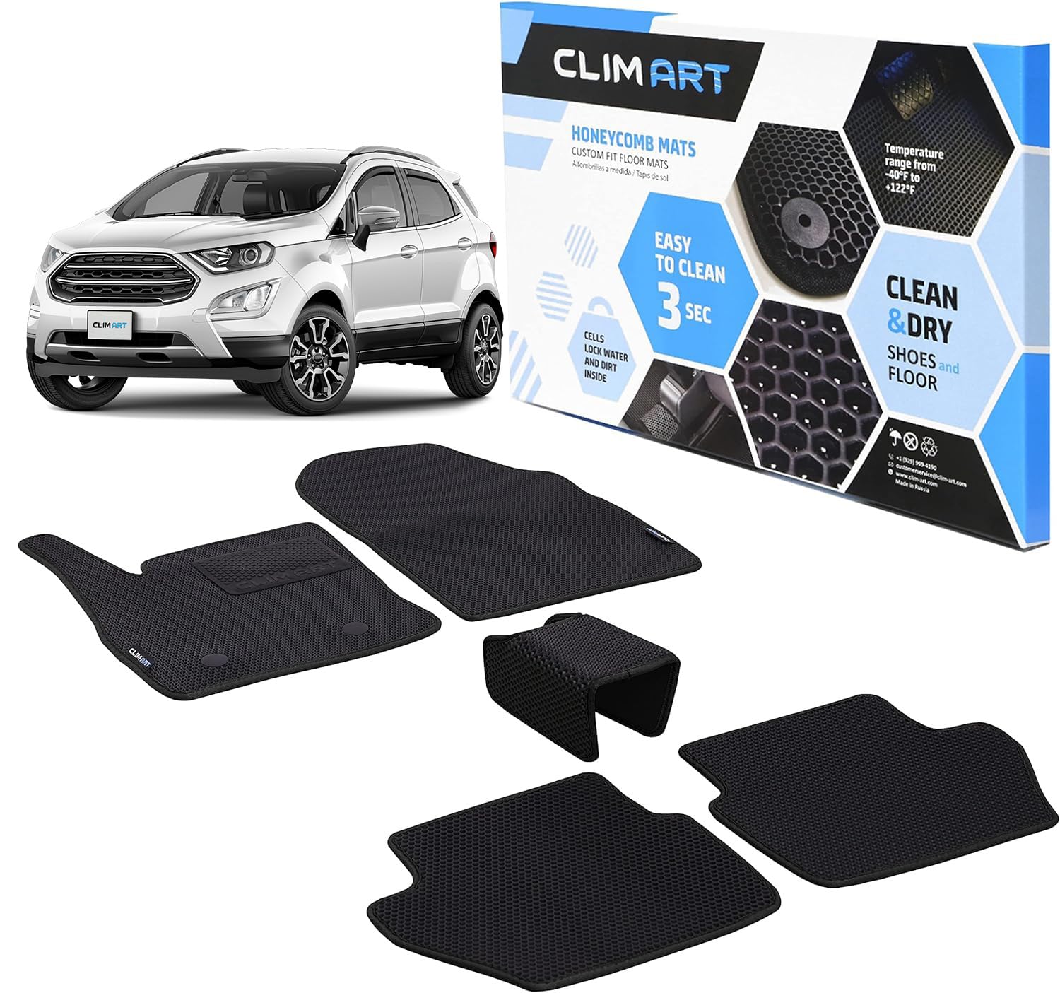 CLIM ART All-Weather Floor Mats (EcoSport 2018–2022)
