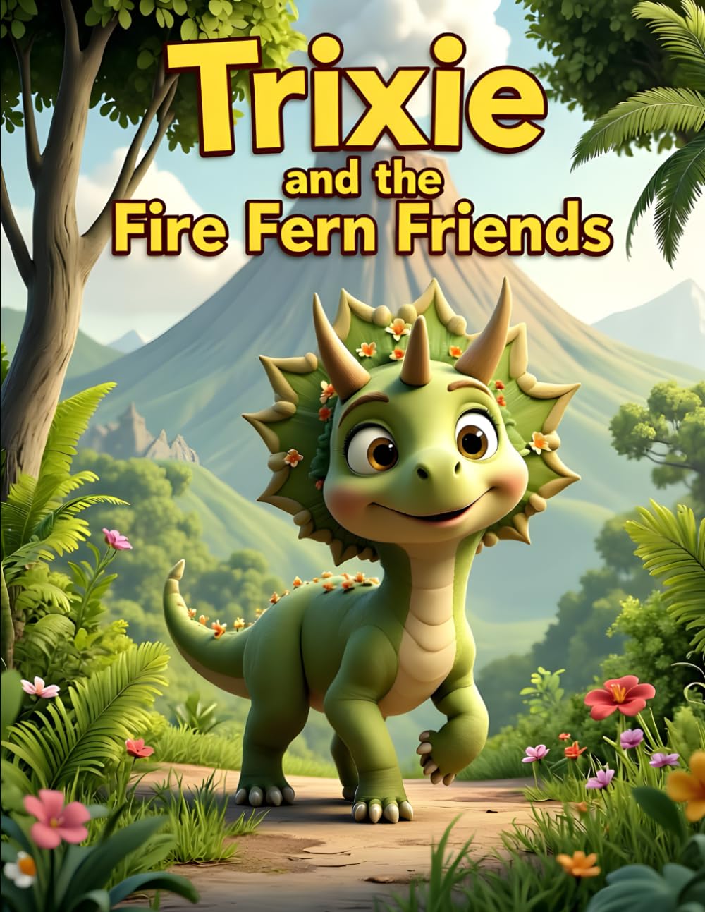 Trixie and the Fire Fern Friends: A Volcano Valley Dinosaur Adventure for Kids