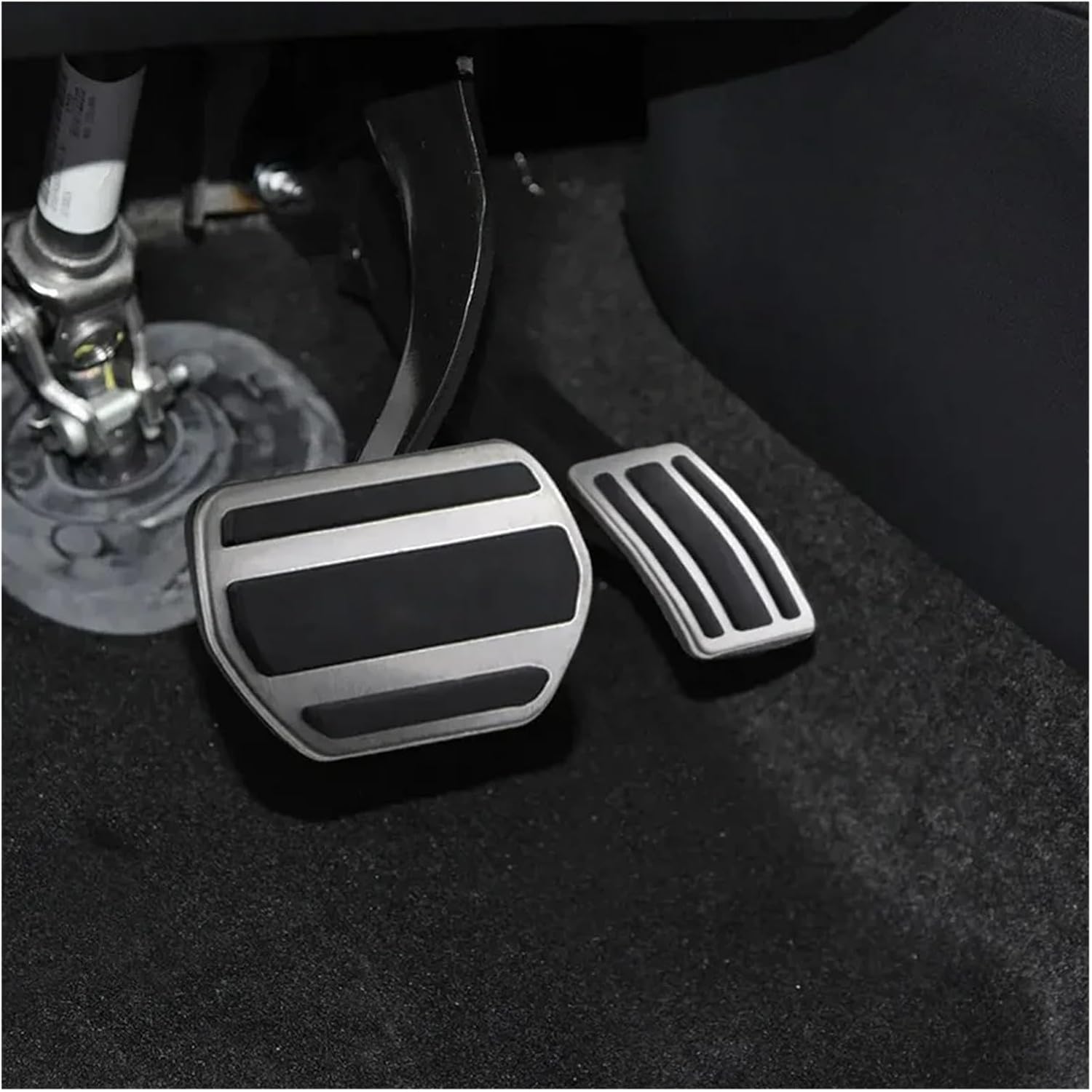 Car Pedal Pads AT MT Car Pedals Compatible For Peugeot 508 Compatible For Citroen C5 2012-2014 C6 Stainless Steel Accelerator Clutch Brake Pedal Cover Accessories(3Pcs MT)