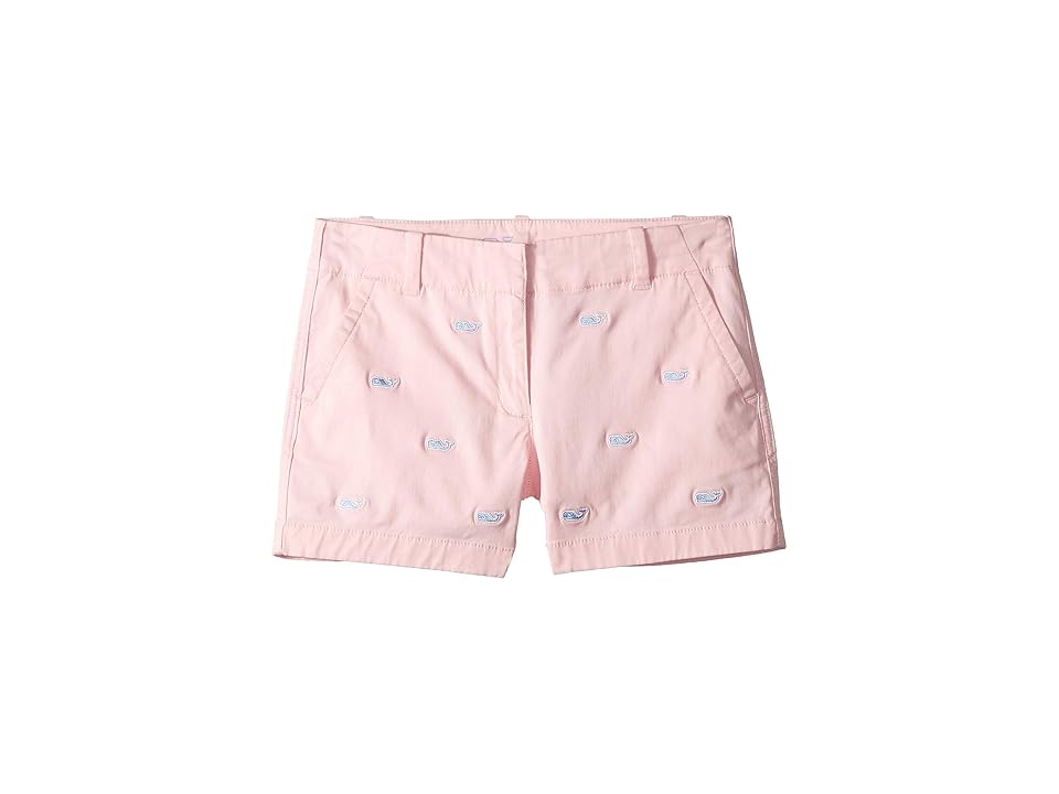 

Vineyard Vines Kids Whale Embroidery Everyday Shorts (Toddler/Little Kids/Big Kids) (Flamingo) Girl's Shorts, Pink