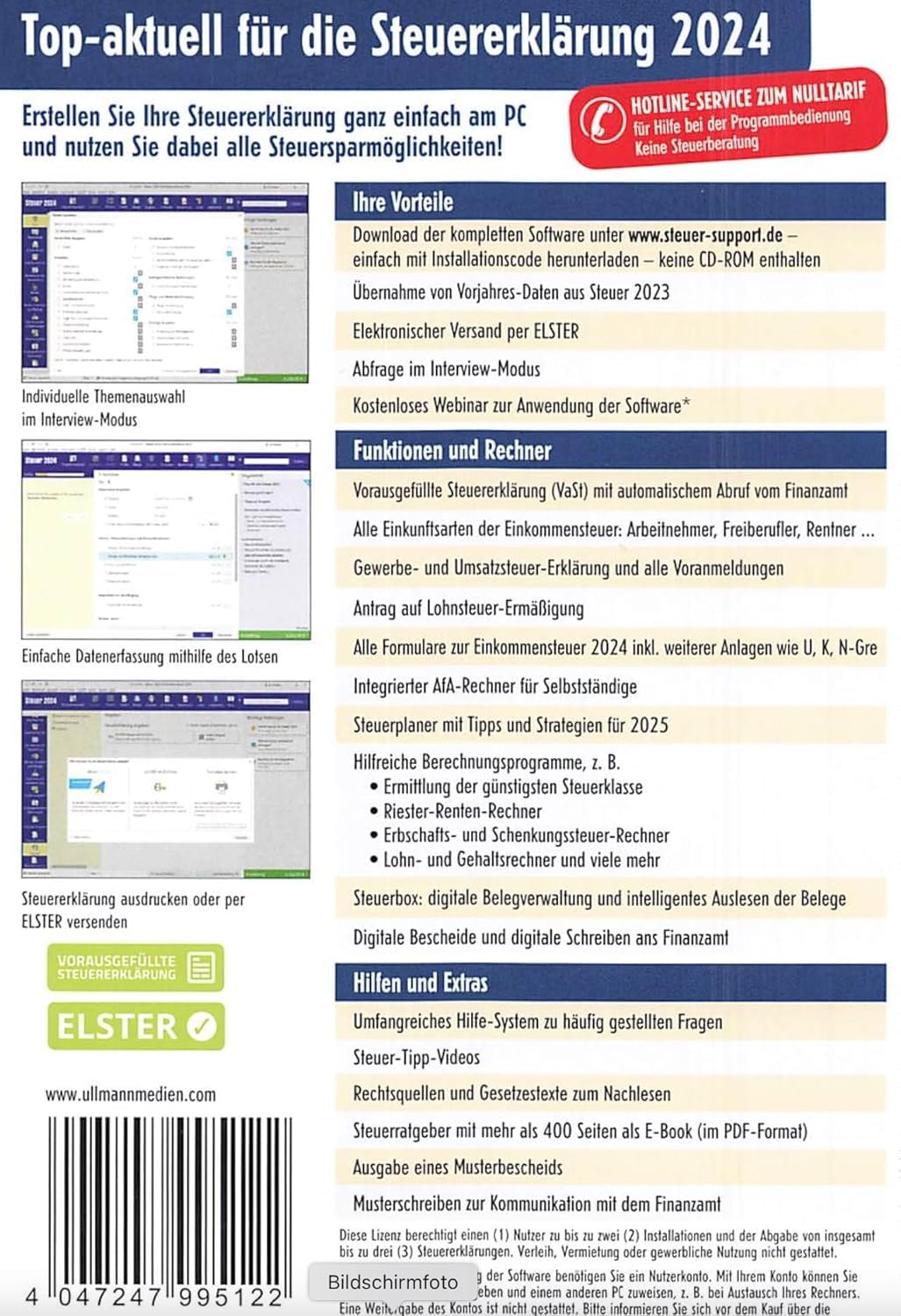 Bundle Aldi Steuer Software 2025+2024 - Steuererklärung Steuerjahr 2025 und 2024 Steuerprogramm - Neu und OVP (Installation per Download)-keine CD!!!