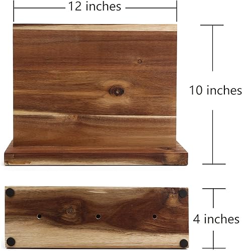 Miniatura 2 de Soporte magnético para cuchillos, bloque universal para cuchillos con imán fuerte de 12 x 10 pulgadas, soporte de exhibición y estante de