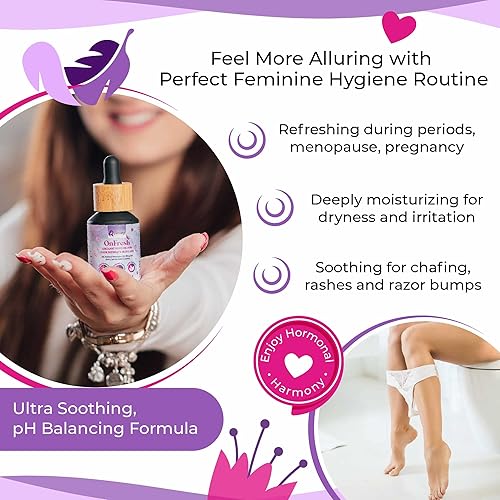 Miniatura 5 de Aceite natural femenino de Yoni para mujeres, equilibrio del pH y humedad hidratante de aceite vaginal a base de hierbas para sequedad y piel