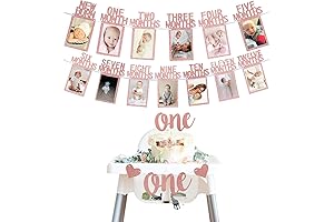 Charming Rose Gold Cake Smash Decorations Girl