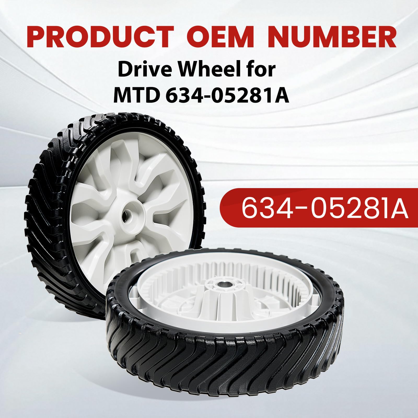 634-05281A - Conjunto de rueda motriz para MTD 634-05281 de 8 pulgadas para cortacésped autopropulsado Troy-Bil t XP CSV070 TB290ES TB280ES TB270XP Select, paquete de 2