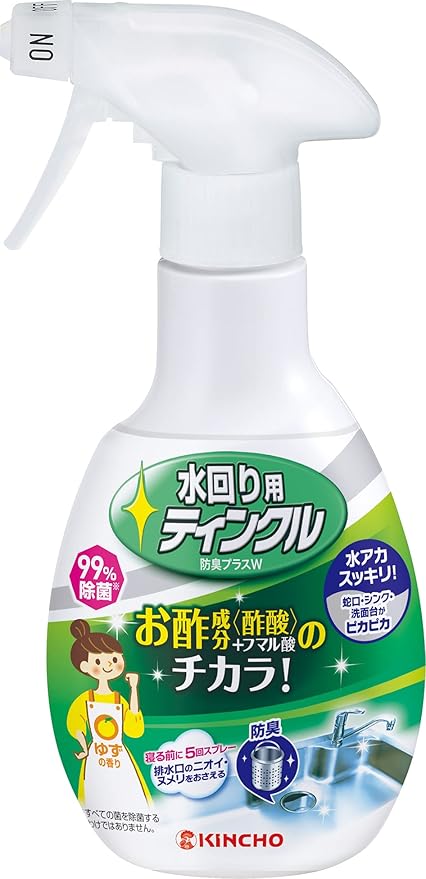 Amazon 水回り用ティンクル お酢のチカラ シンク 水垢落とし スプレー 300ml ティンクル キッチンクリーナー剤