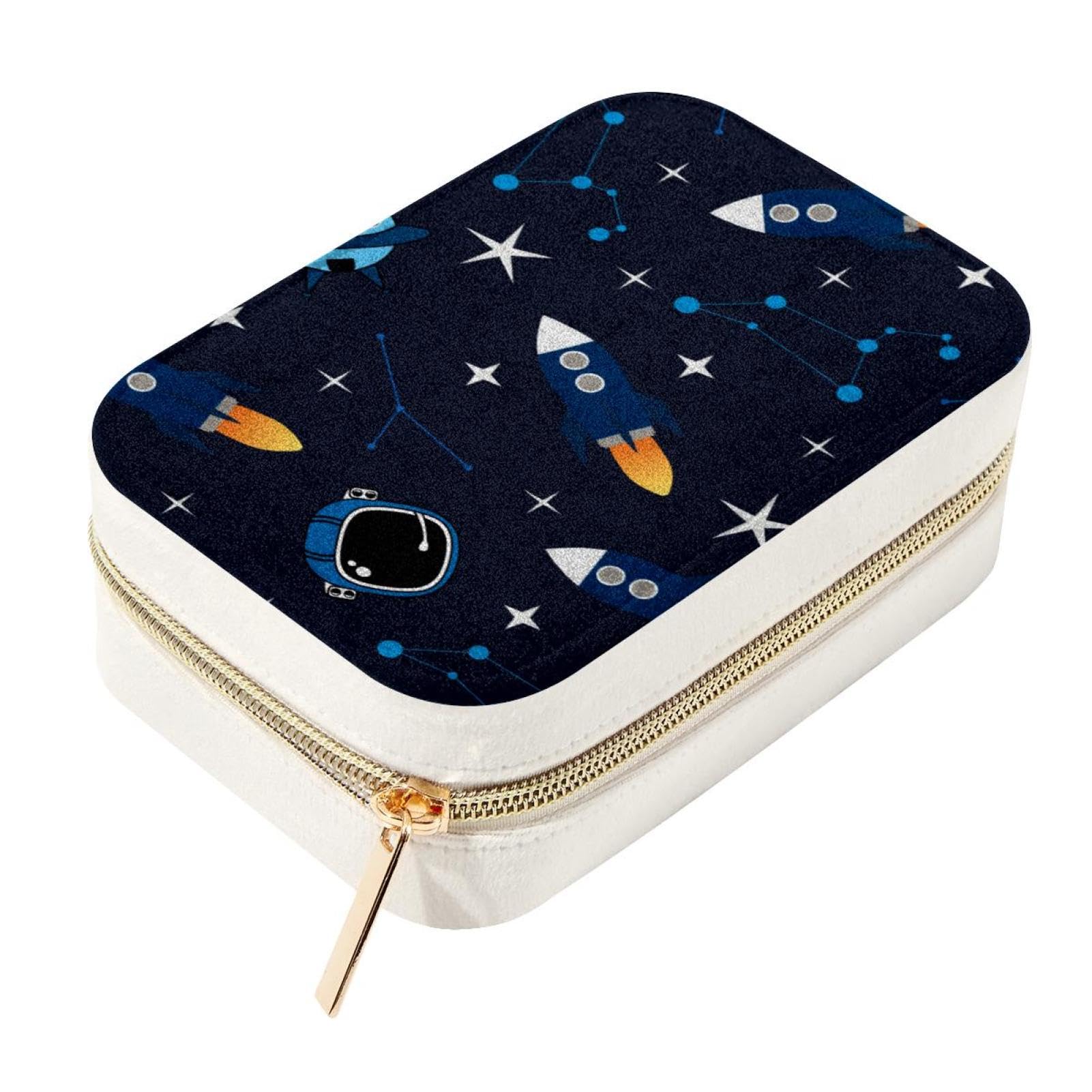 Présentoir à bijoux en velours Constellation Rocket avec compartiments