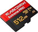 SANDISK 512GB Extreme PRO microSDXC UHS-I Card, 5K & 4K UHD Video, 240MB/s Read, 170MB/s Write, A2, U3, V30, High-Speed for Android, Action Camera & Gaming gallery image