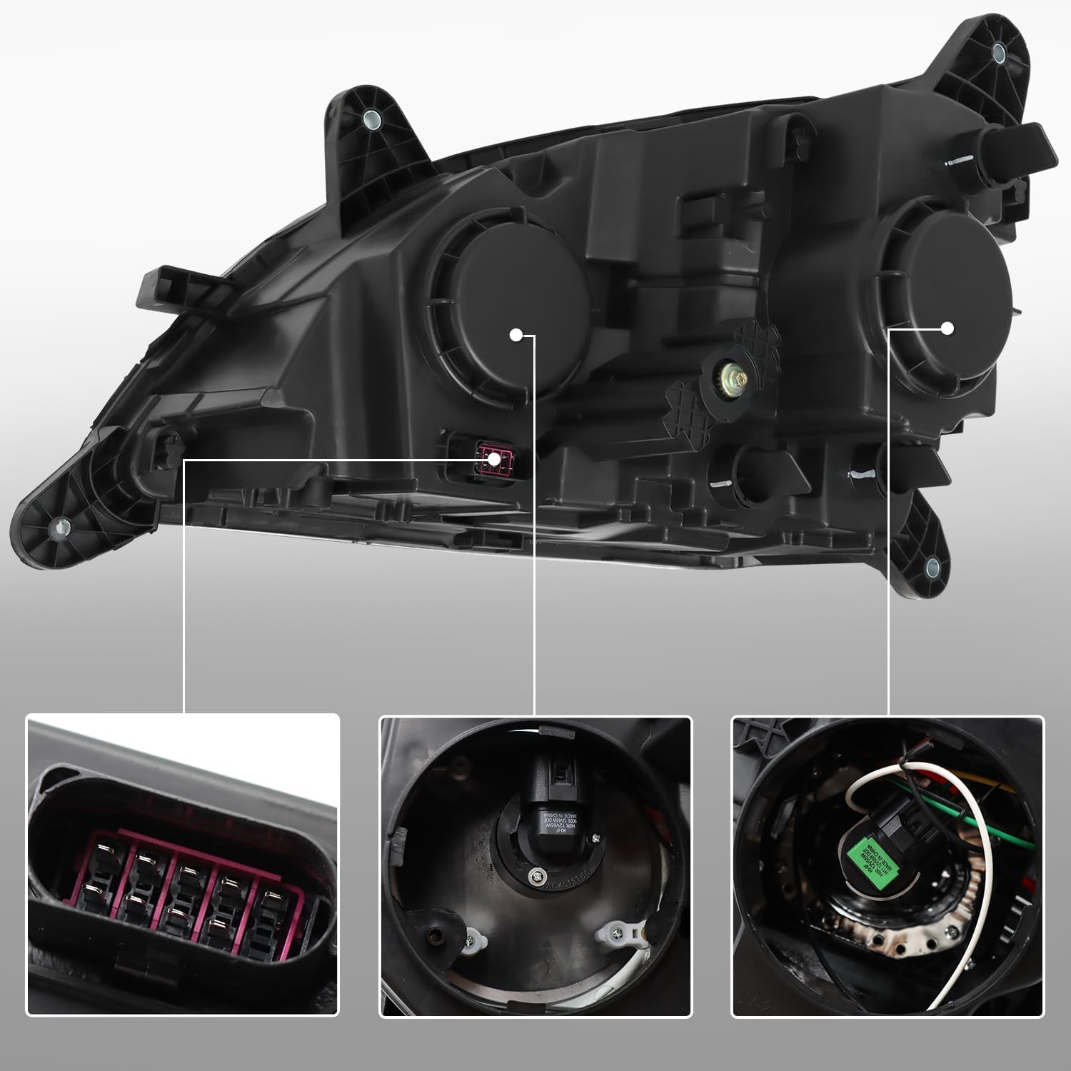 Halogen Headlights Fit for 2013-2020 Peterbilt 579 Headlamps Compatible with 2011-2018 Peterbilt 587 Trucks (Passenger Side)