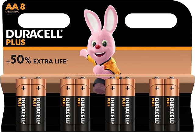 Duracell Plus AA Batteries Pack of 8
