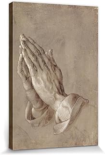 1art1 Albrecht Dürer Poster Betende Hände, 1508 Bilder Leinwand-Bild Auf Keilrahmen | XXL-Wandbild Poster Kunstdruck Als Leinwandbild 30x20 cm