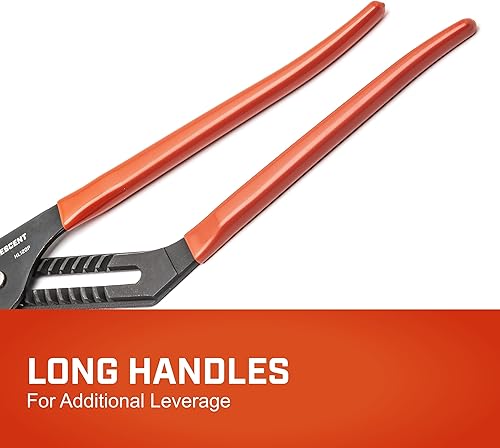 Miniatura 4 de Crescent Alicates de lengüeta y ranura de mandíbula recta  Alicates de mandíbula recta ajustables con forjado de acero aleado  Cuenta con mandíbula