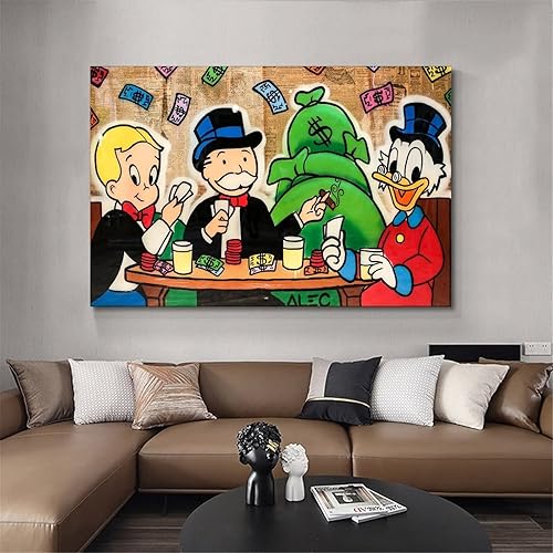 Miniatura 4 de Alec-Monopolys - Póster artístico de graffiti con diseño de la hora del té, arte de pared y arte de pared, póster moderno para decoración de