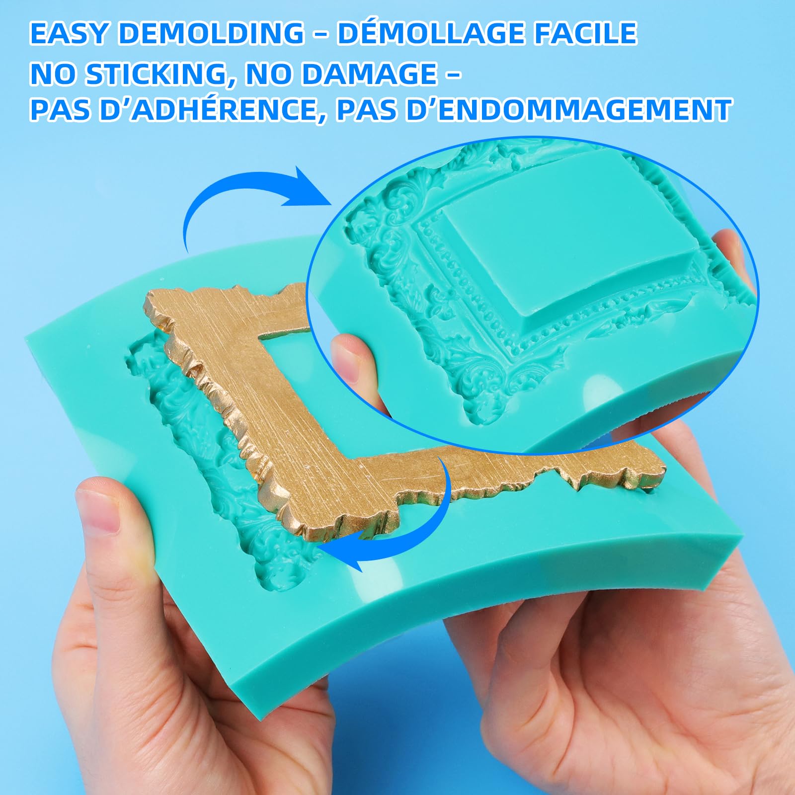 Caoutchouc de Silicone pour Moulage R 15A - Silicone Liquide Platine Alimentaire Non Toxique 1:1, pour Moules Souples Compatible avec Résine, Cire, Plâtre (1.1kg, Vert Jade)