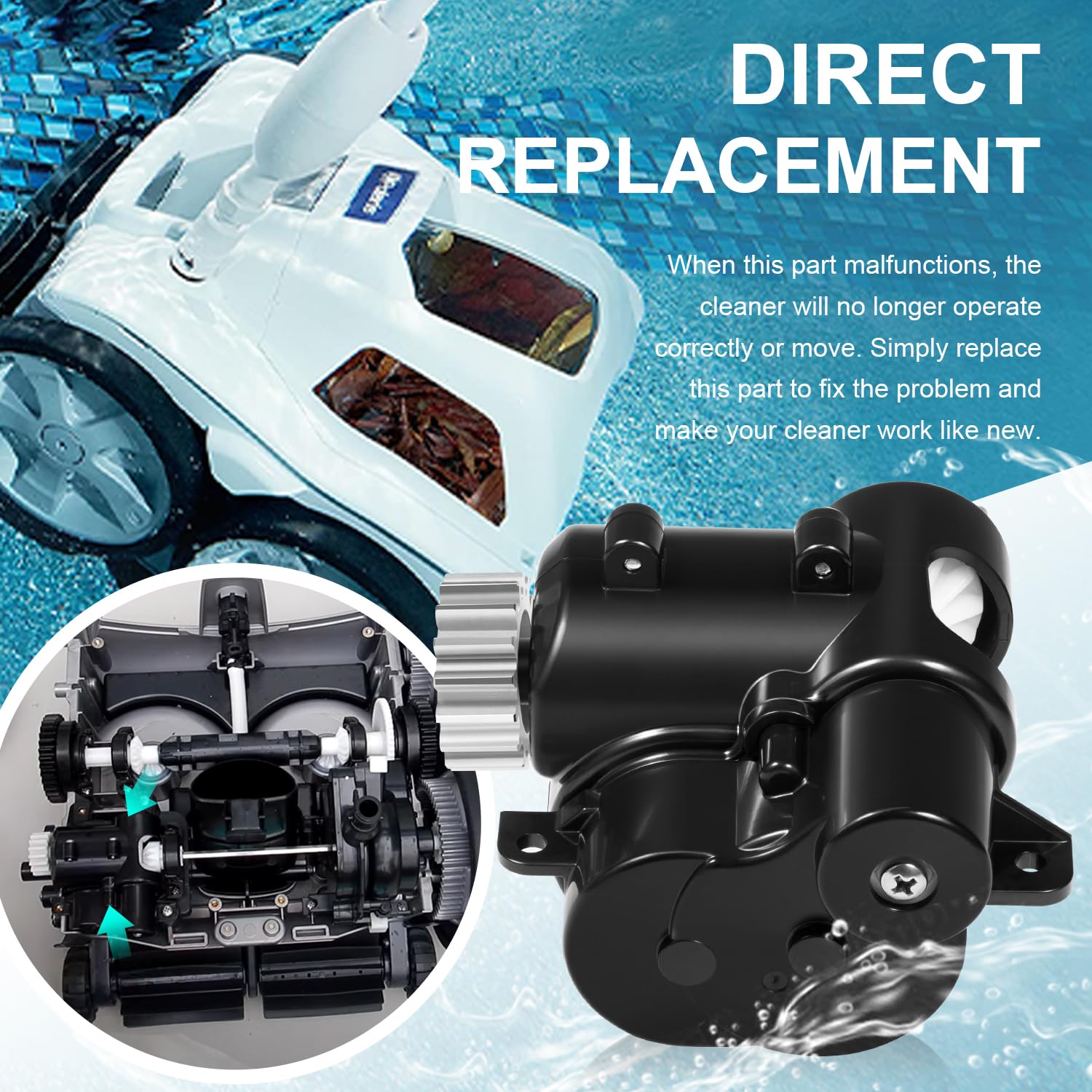 Polaris Quattro P40/Sport Pool Cleaner Engine Assembly with O-Ring
