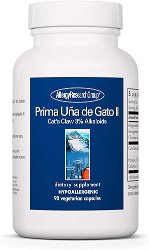 Grupo de Investigación de Alergia - Prima UNA De Gato II - Garra de Gato Apoyo Inmunológico - 90 Cápsulas Vegetarianas