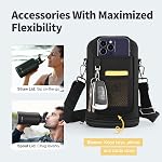WixByti 64 oz Insulated Water Bottle with Straw (Cold for 48 Hrs), Half Gallon Stainless Steel Triple Wall Vacuum Sports Water Jug, Leakproof Hydro Cup Flask with Straw Spout Lids & DIY Stickers