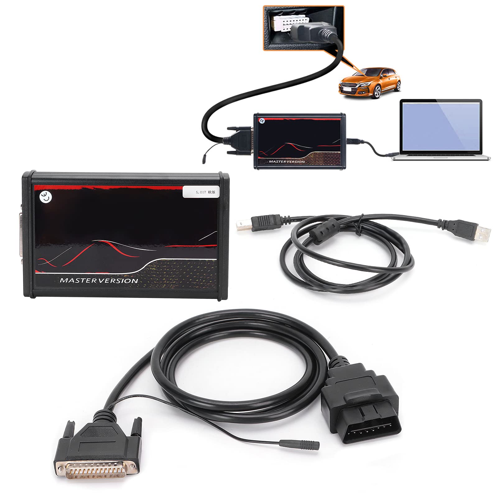 Keenso Vérification du Scanner Car, UE en Ligne Kit de Réglage ECU pour Kess 5.017 V2.8 KT V7.020 Toard de Diagnostic de Camion de Voiture Non Tokens