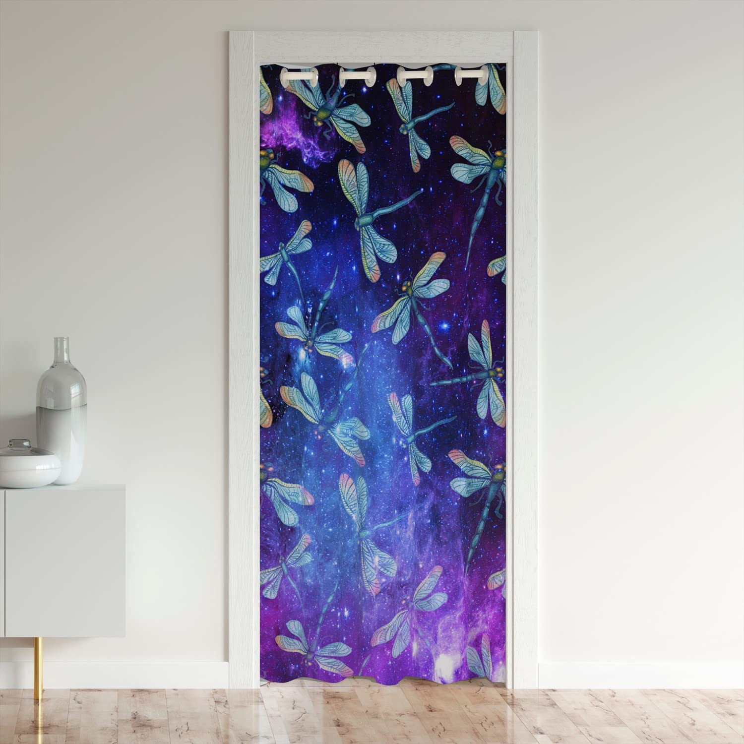 Loussiesd Dragonfly Blackout Curtains Window Gifts Treatments Doorway Curtain Room Darkening Animal Blackout Curtains 150x203cm 1 Panel — image 1