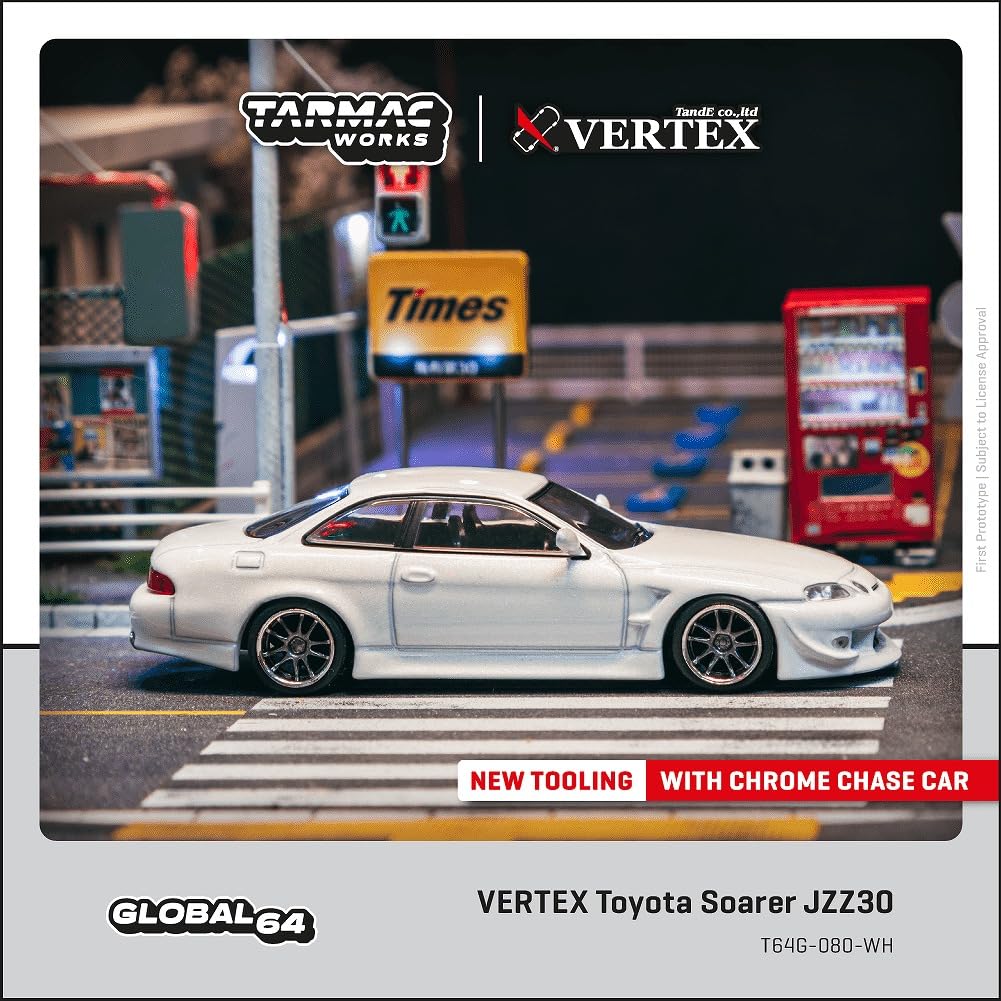 Speedmaster Japan T64G-080-WH 1/64 Vertex Toyota Soarer JZZ30 biały produkt gotowy