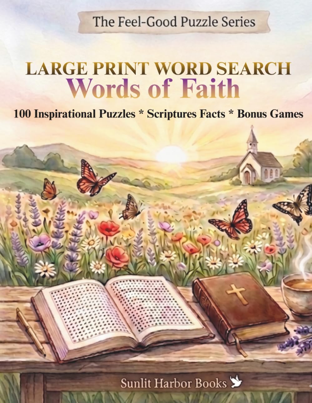 Large Print Word Search: Faith and Scripture: 100 Extra Large Print Bible Puzzles for Seniors and Adults | Stories, Psalms, Proverbs, and Inspiration