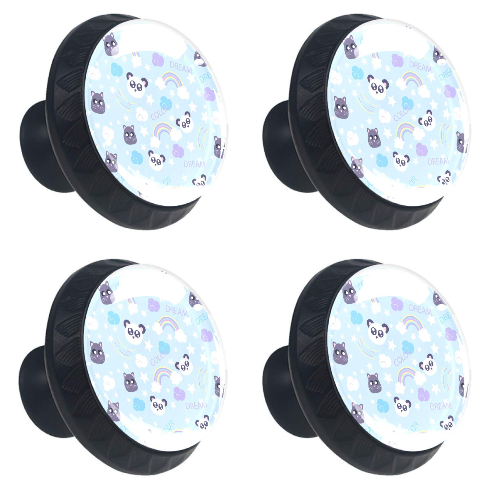 Boutons de meuble ronds en verre pour relooker facilement une commode ou un placard usé