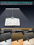 Vekkia Professional Rechargeable 88 LED Music Stand Lamp Folding Clip Lamp Eye Protection 5 Brightness and 2 Temperature Settings