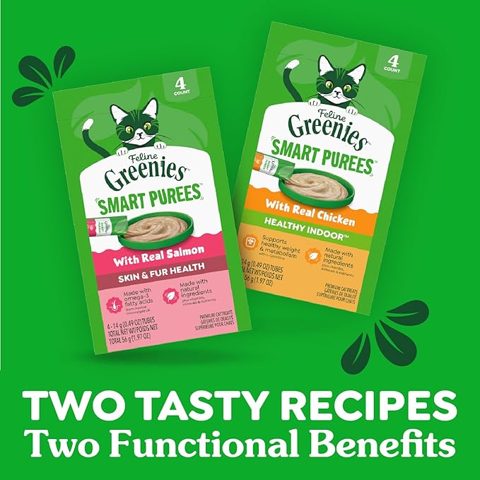Greenies Feline Smart Purees Healthy Indoor Golosinas para Gato miniatura 8