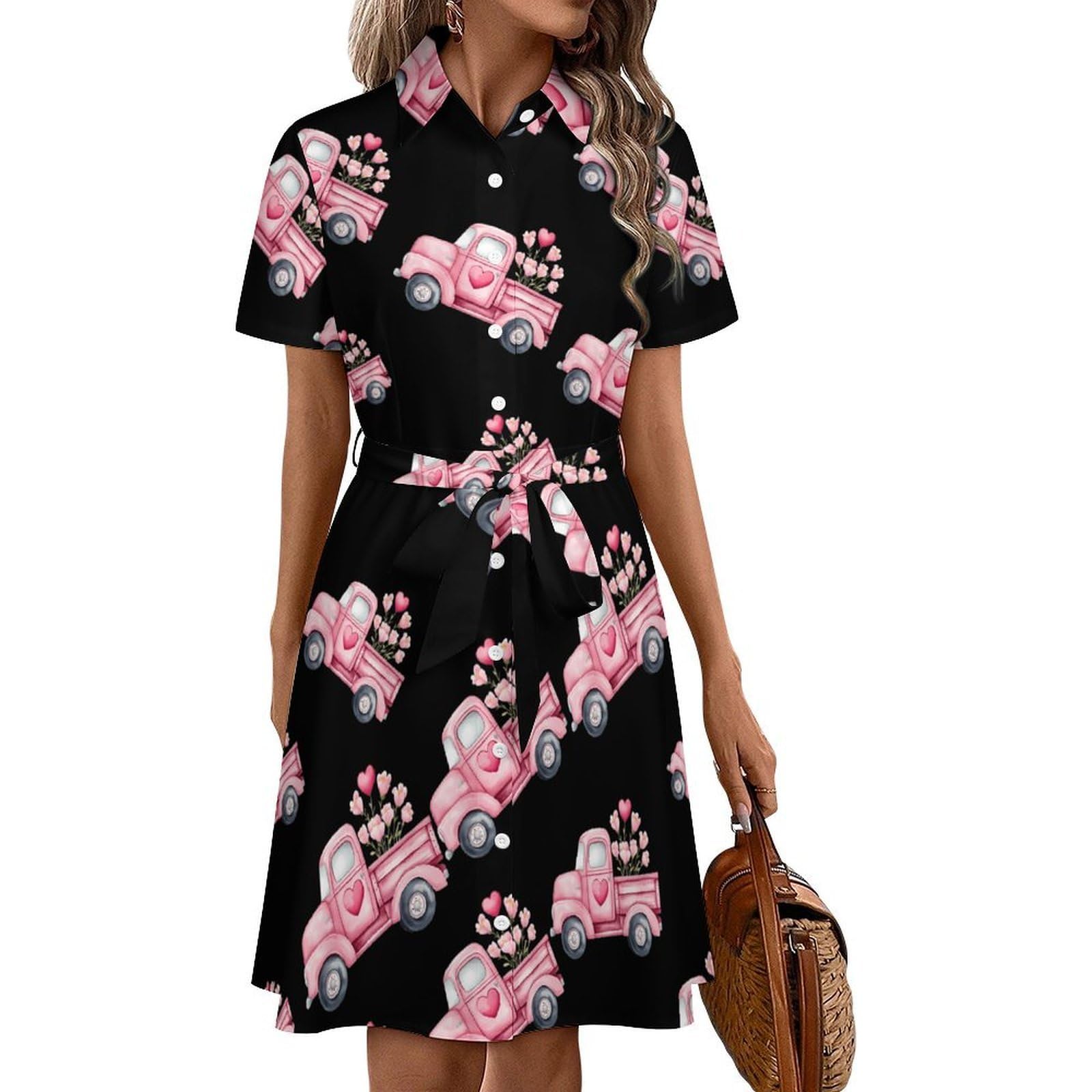 Vestido de verano con estampado romántico de San Valentín 8