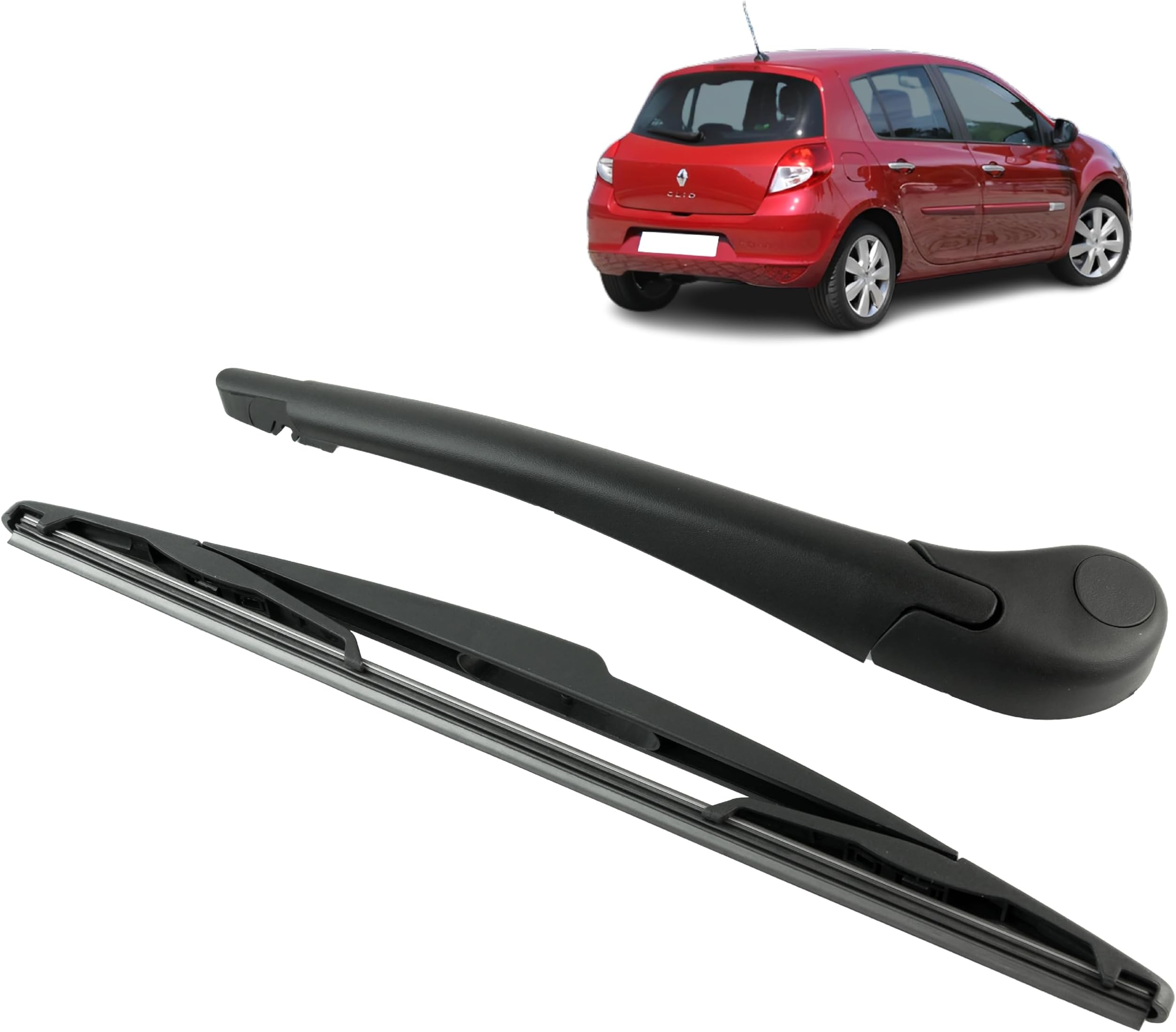 Balais d'essuie-glace avant et arrière compatibles avec Seat Ibiza 6J 2009-2012 Brosses for pare-brise et pare-brise 24+16+14