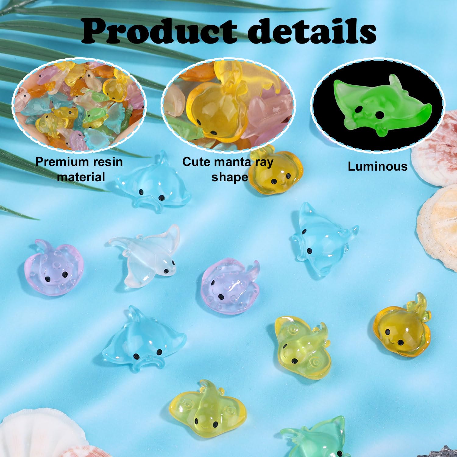 Tinoaly 60pcs Mini Manta Ray - Image 4