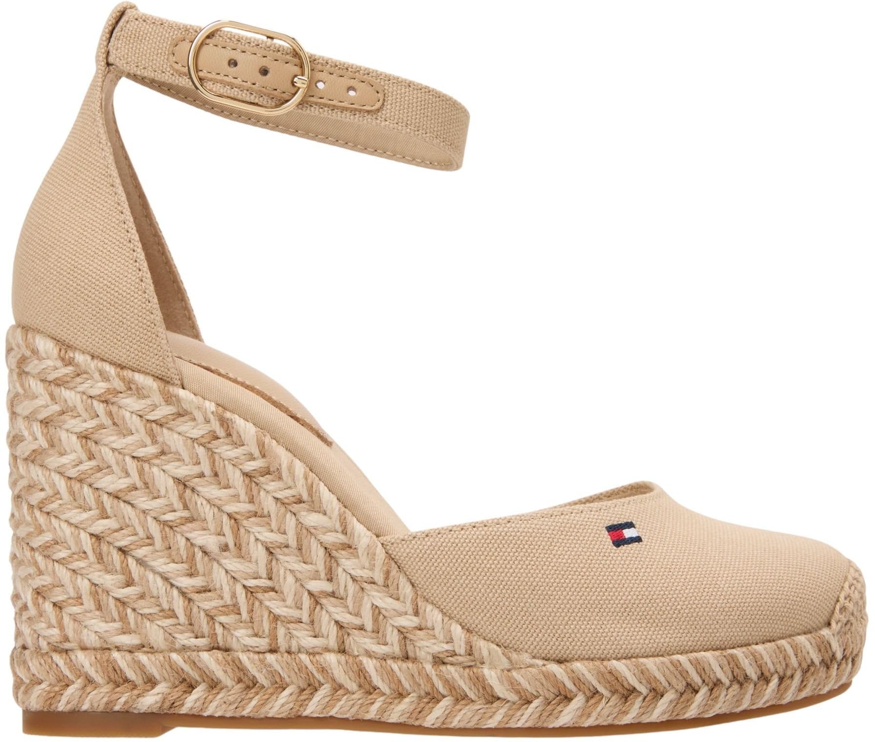 Tommy Hilfiger Flag High Wedge Espad Closed Toe Fw0fw09225, Espadrillas Zeppa Donna