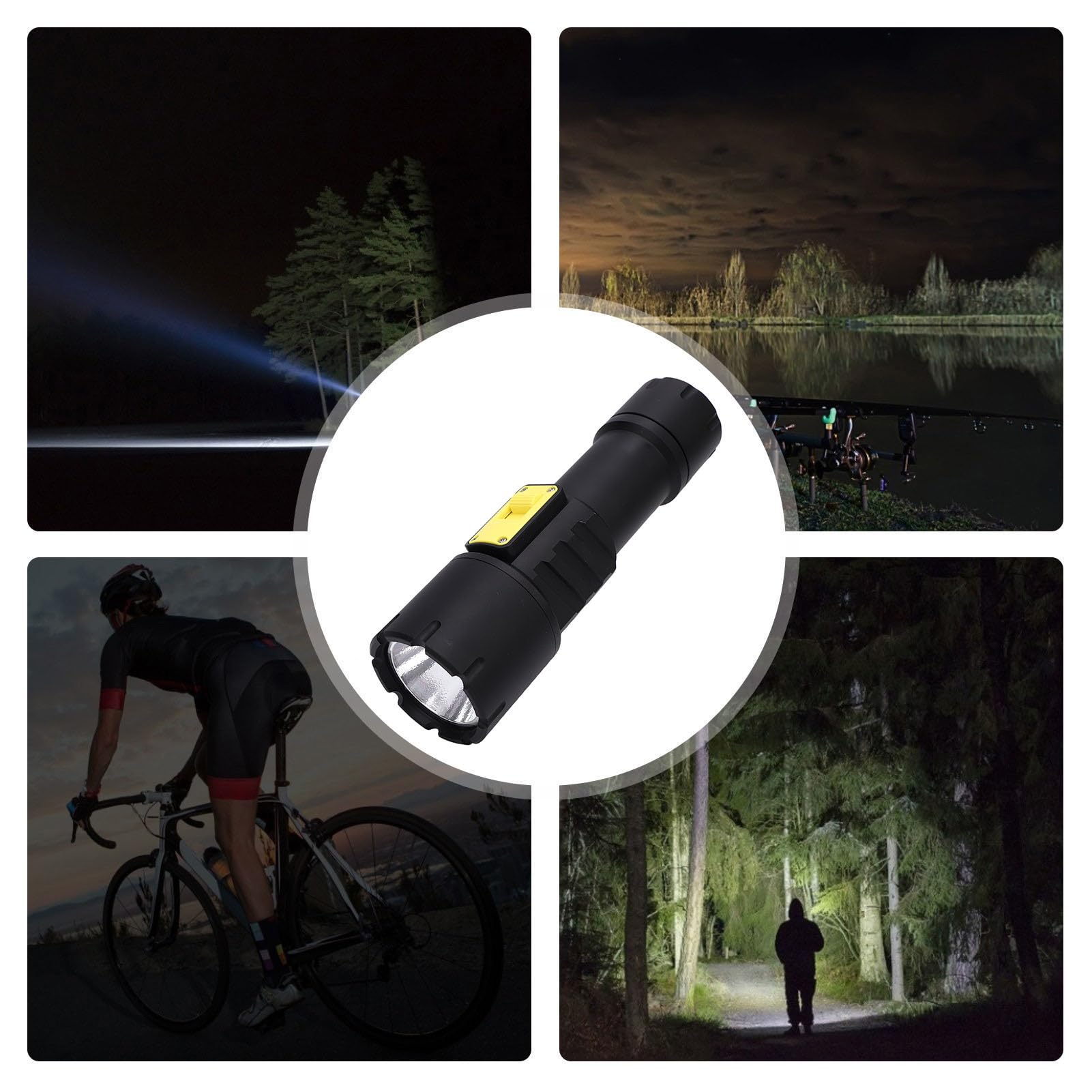 Torcia Subacquea a LED per Immersione, Super Luminosa, Impermeabile, Sommergibile per Subacquei, in Lega di Alluminio
