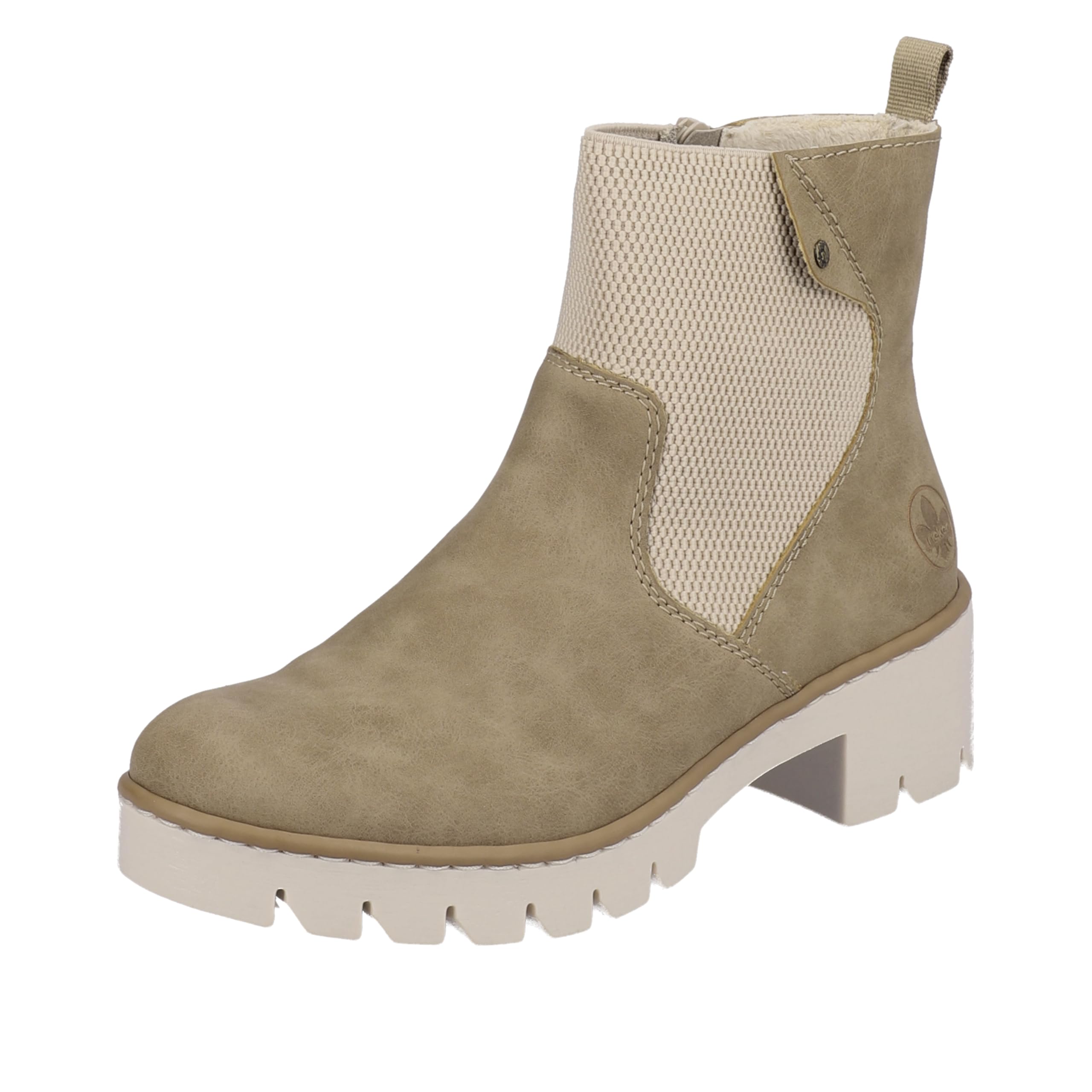 Rieker Ladies X5756 Chelsea Boots, beige, 3.5 UK