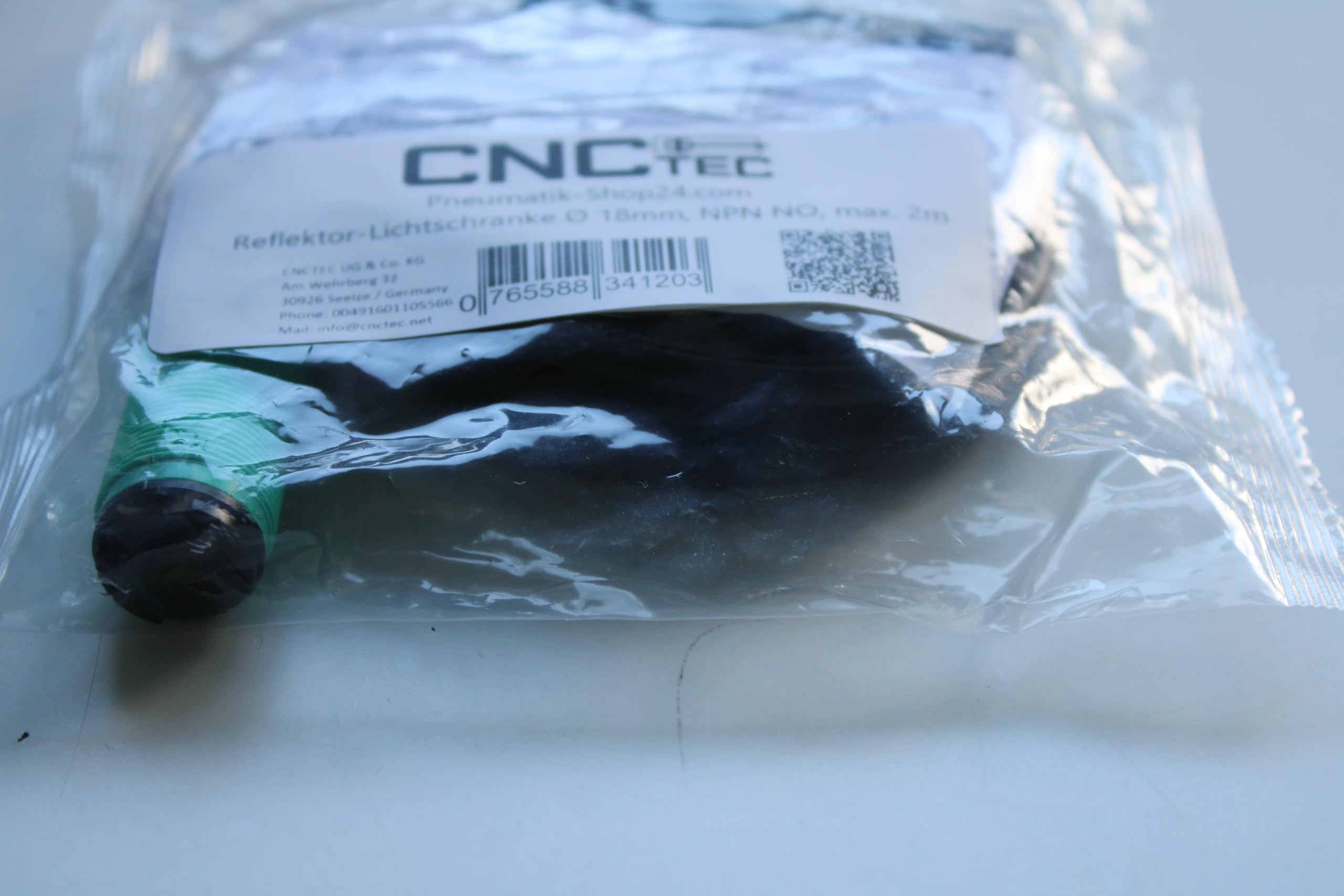 Sensore Fotoelettrico CNCTEC - Riflettente, PNP NC, 6-36V DC, Portata 2 Metri - Foto 5