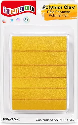 Miniatura 18 de ifergoo Arcilla polimérica, 3.53 oz (3.53 oz), modelo de arcilla horneada para esculpir, bricolaje, creación artística y proyectos escolares, ideal