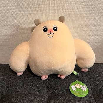 Amazon.co.jp: ムキムキのハムちゃん BIGぬいぐるみ : おもちゃ