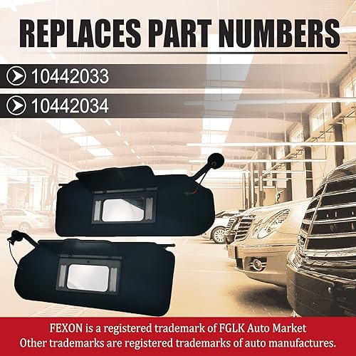 Miniatura 3 de 2 viseras para el lado izquierdo del conductor y del pasajero derecho con luces LED brillantes actualizadas, repuesto para Corvette C5 Chevrolet