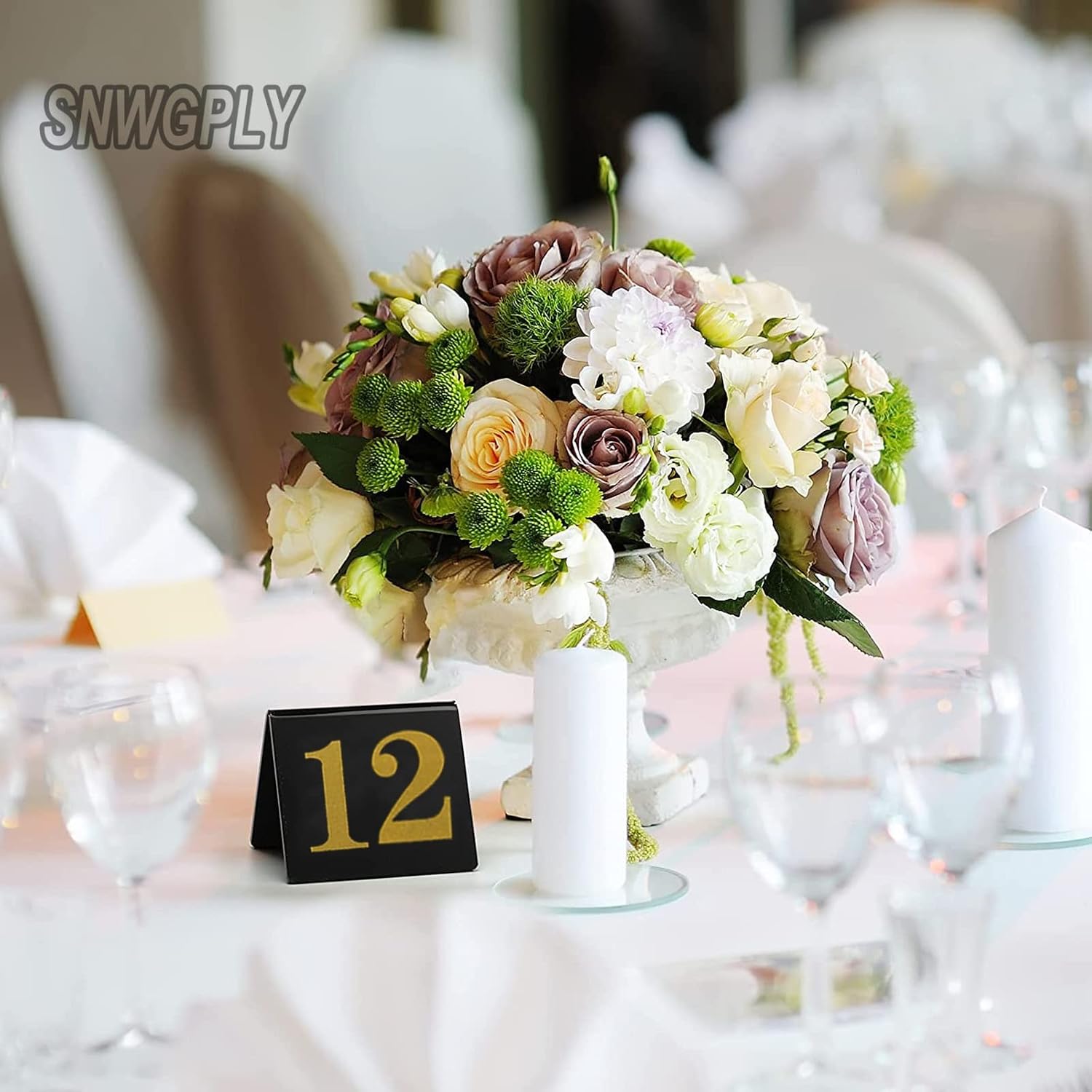 SAGIDAR Tabletop Number Sign 1 to 100, Table Card Cycle Used, Table Numbers for Weddings Receptions, Easy Seating, Double-Sided Design, Tent Style Table Number (Color : 1 to 100, Size : 8x8cm(3x3in))