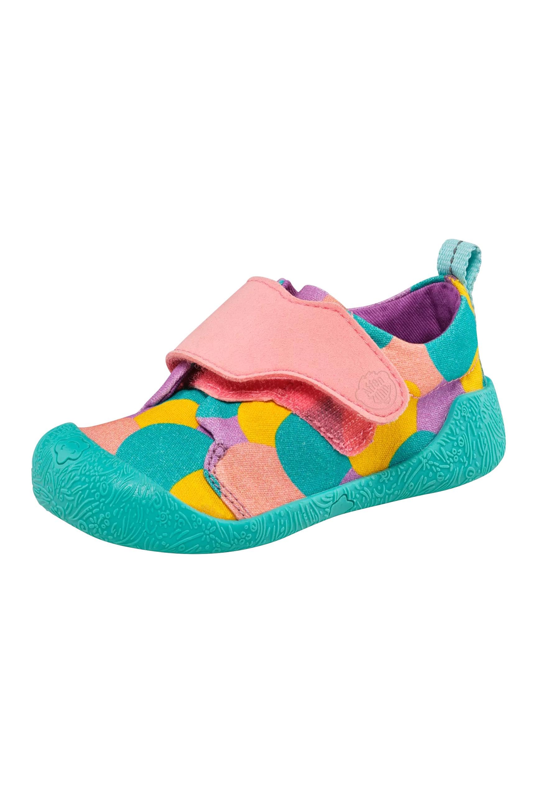 Affenzahn Scarpa Primi Passi Cotone Smally Antiscivolo, con Chiusura a Strappo, Flessibile, Leggero, Taglia 19-25