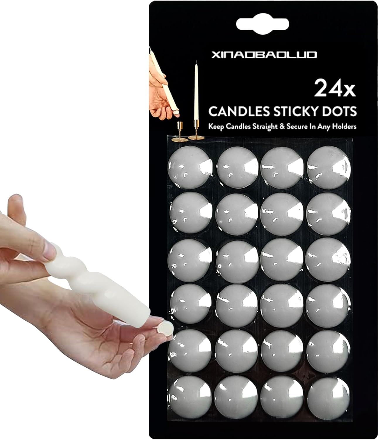 White Taper Candles 9 inch - 4 Pack Fat Candle Taper Candles Dripless, Smokeless, Unscented Tall Candlesticks - Perfect for Home Decor, Weddings, and Special Occasions