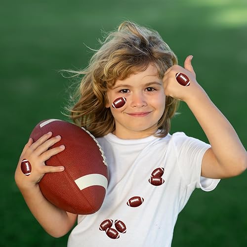 Miniatura 6 de Whaline 1000 calcomanías deportivas de fútbol en rollo, calcomanías de rugby, calcomanías adhesivas para decoración de cumpleaños, aula, suministros