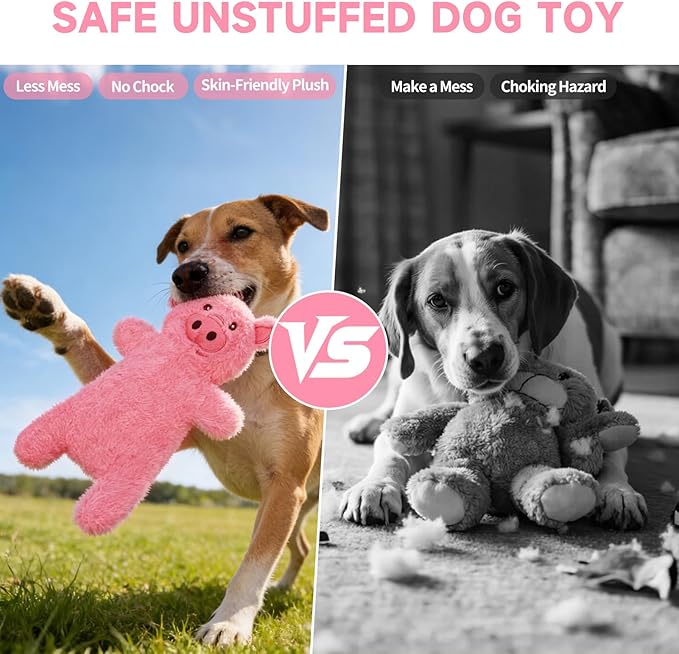 Juguete para Perro Mihachi Sin Relleno con Chirriador y Sonido Crujiente miniatura 5