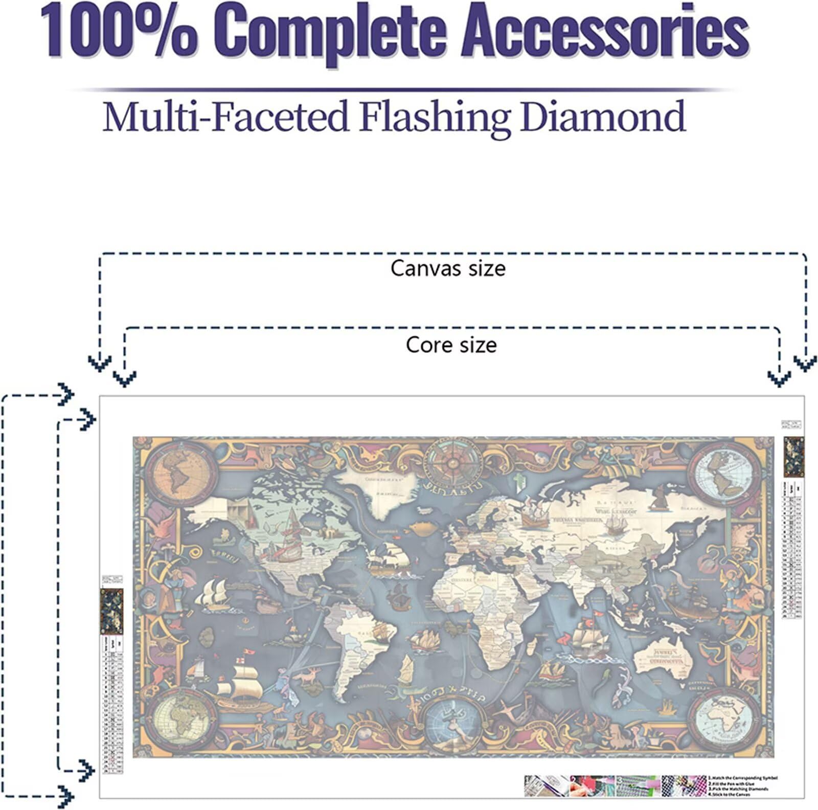 Diamond Painting Erwachsene,Blume Diamant Painting Bilder 70x140cm