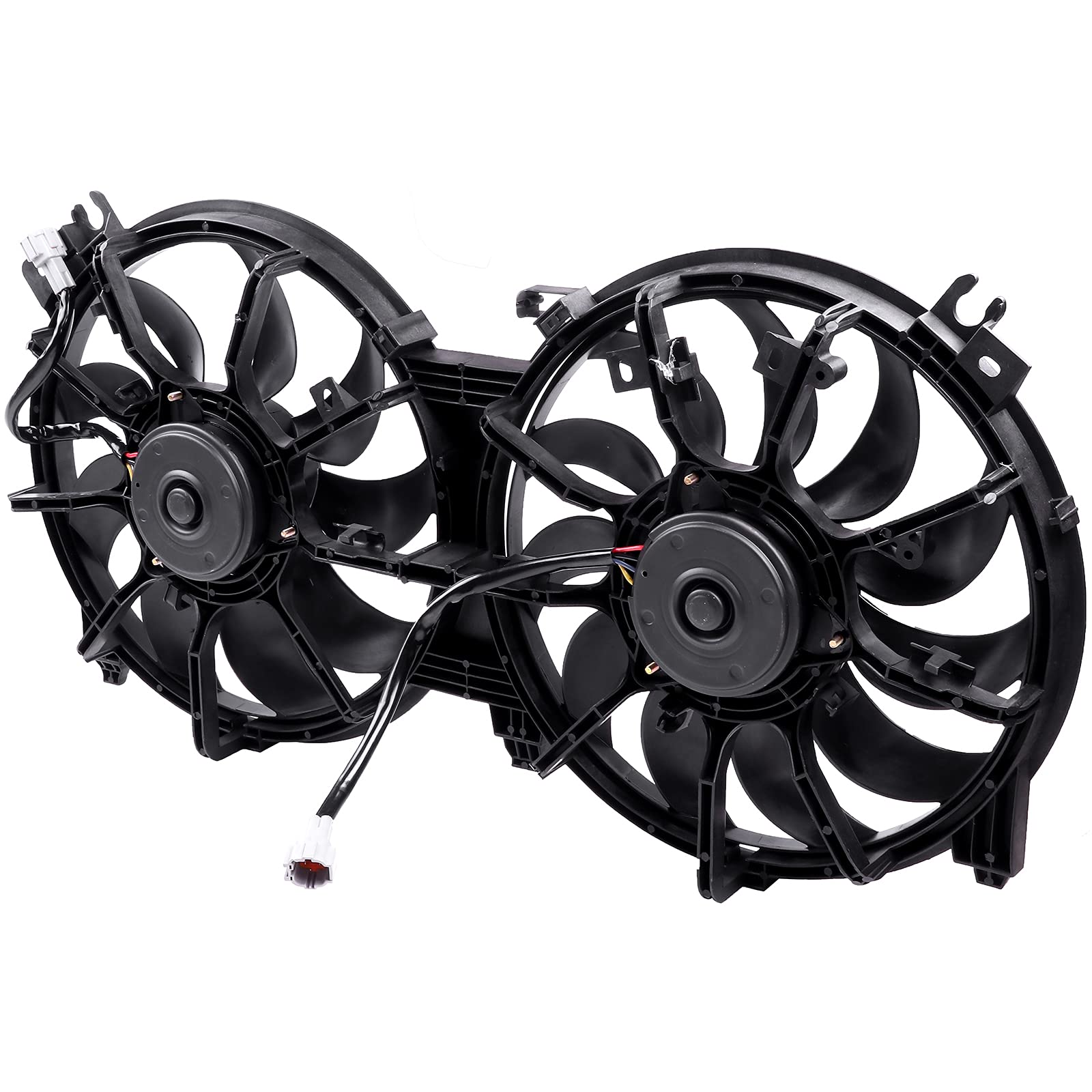 SCITOO Radiator Condenser Cooling Fan Assembly Compatible with 2007-2016 for Nissan for Altima/for Maxima 2.5L 3.5L